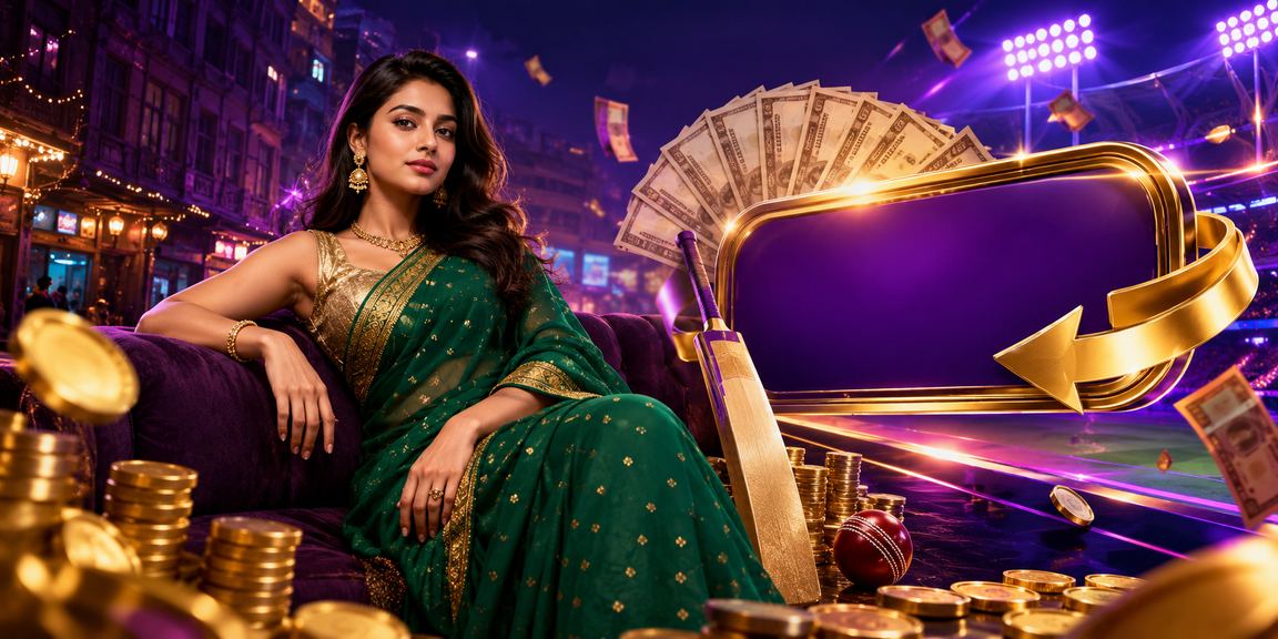 নারায়ণগঞ্জে শাড়ি পরিহিত একজন নারী মোবাইলে ক্রিকেট বেটিং ও ভাউচার ব্যবহার করছেন